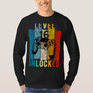 Niveau 16 onvergrendelde videoband 16 jaar oud, 16 t-shirt