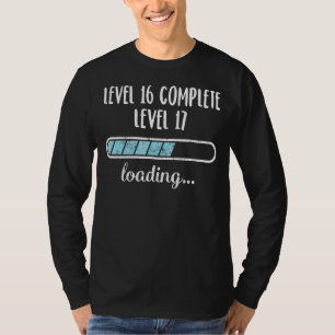Niveau 16 Volledig Niveau 17 het Laden Familie Vri T-shirt