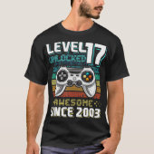 Niveau 17 Geweldige 2003-videogame 17e straal niet T-shirt (Voorkant)