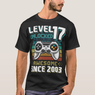 Niveau 17 Geweldige 2003-videogame 17e straal niet T-shirt