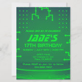 Niveau 17 Unlocked Gaming 17e verjaardag Kaart (Achterkant)