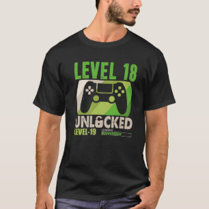 Niveau 18 niet-vergrendeld 18 jaar oude grappighei t-shirt