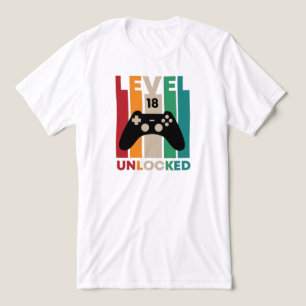 Niveau 18 niet vergrendeld, 18e verjaardag Cadeaun Tri-Blend Shirt