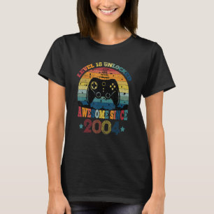 Niveau 18 niet-vergrendeld Geweldige sinds 18 jaar T-shirt