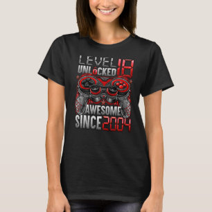 Niveau 18 niet-vergrendeld Geweldige sinds 2004 18 T-shirt