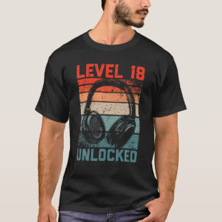 Niveau 18 onvergrendelde videokanser overgangen 18 t-shirt
