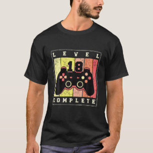 Niveau 18 voltooid voor mannen 18e t-shirt