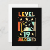 Niveau 19 ontgrendeld bedankkaart (Voorkant / Achterkant)