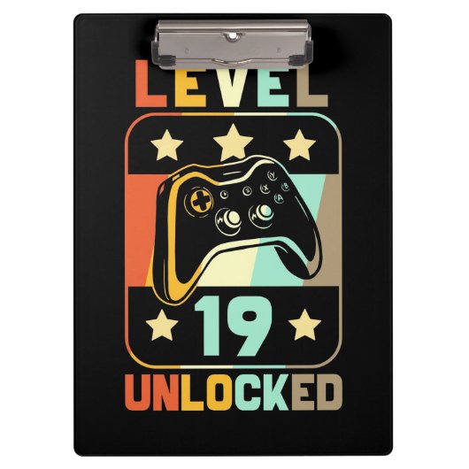 Niveau 19 ontgrendeld klembord (Voorkant)