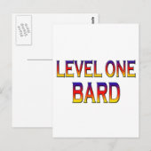 Niveau 1 bard briefkaart (Voorkant / Achterkant)