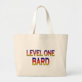 Niveau 1 bard grote tote bag (Voorkant)