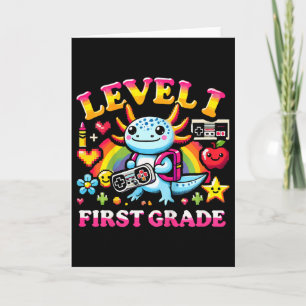 Niveau 1 Eerste Klas Gamer Axolotl Videospel Ck Na Kaart