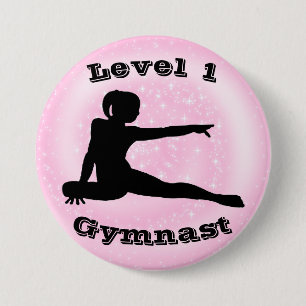 Niveau 1 Gymnast - Meisjes Gymnastiek Button