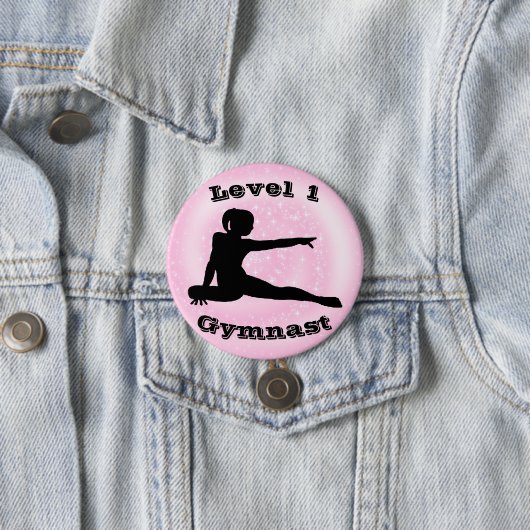 Niveau 1 Gymnast - Meisjes Gymnastiek Button (In situ)