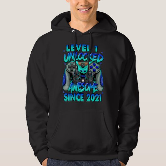 Niveau 1 niet-vergrendeld Geweldige sinds 2021 1e Hoodie (Voorkant)