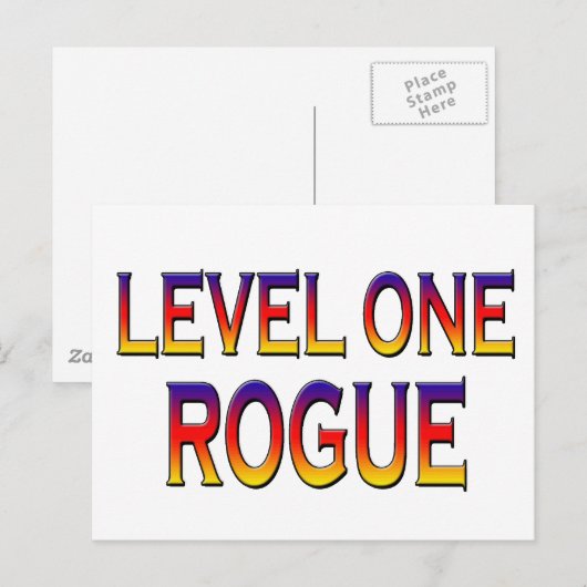 Niveau 1-rok briefkaart (Voorkant / Achterkant)