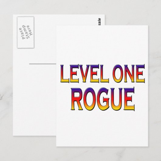 Niveau 1-rok briefkaart (Voorkant / Achterkant)