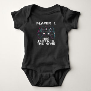 Niveau 1 Speler Nieuwe Baby Aankondiging Romper