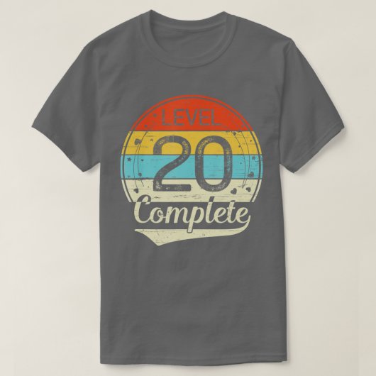 Niveau 20 Complete 20th Wedding Jubileum Gift Hi T-shirt (Design voorkant)