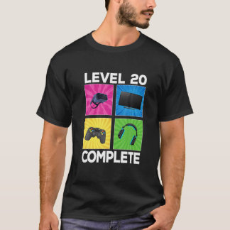 Niveau 20 Complete Geweldige game van 2002 20e ver T-shirt
