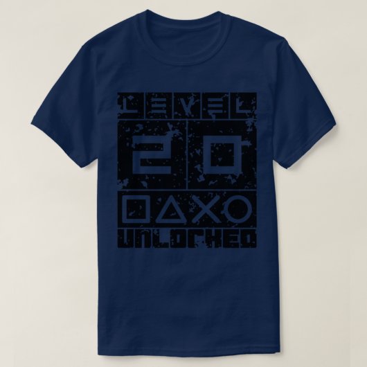 Niveau 20 geopend t-shirt (Design voorkant)