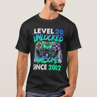 Niveau 20 niet-vergrendeld Geweldige sinds 2002 20 T-shirt