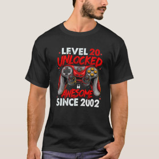 Niveau 20 niet-vergrendeld Geweldige sinds 2002 20 T-shirt