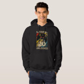 Niveau 20 onvergrendelde games hoodie (Voorkant volledig)