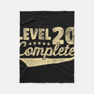 Niveau 20 Volledig  20e bruiloft Jubileum Fleece Deken