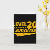 Niveau 20 Volledig 20e bruiloft Jubileum Kaart (Gele Bloem)