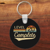 Niveau 20 Volledig  20e bruiloft Jubileum Sleutelhanger (Voorkant)