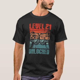 Niveau 21 21e verjaardag zonder vergrendelde video t-shirt