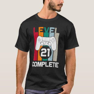 Niveau 21 Compleet 21e Verjaardag Gift voor Hem Vi T-shirt
