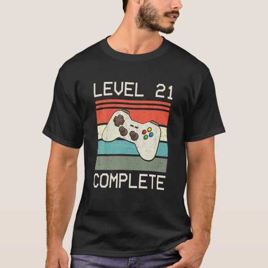 Niveau 21 Complete videogamer - 21St Wedding Anive T-shirt (Voorkant)