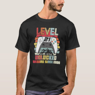 Niveau 21 niet-vergrendelde videoband 21 jaar oud  t-shirt