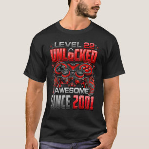 Niveau 22 niet-vergrendeld Geweldige sinds 2001 22 T-shirt