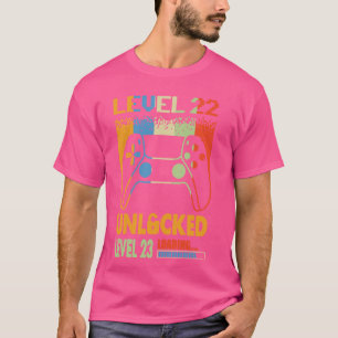 Niveau 22 Ontgrendeld Niveau 23 Geweldige 22e BI l T-shirt