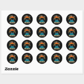 Niveau 22 ontgrendeld videospel 22e Birthday Gamer Ronde Sticker (Vel)