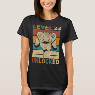 Niveau 23 23e verjaardag ontgrendeld 23 jaar oude t-shirt