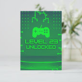 Niveau 23 Unlocked Gaming 23e verjaardag Kaart (Staand voorkant)