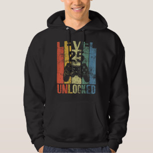 Niveau 25 ontgrendelde 25e verjaardag voor videoga hoodie