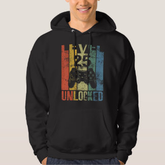 Niveau 25 ontgrendelde 25e verjaardag voor videoga hoodie