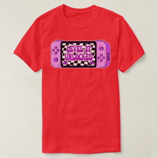 Niveau 27 geopend t-shirt (Design voorkant)