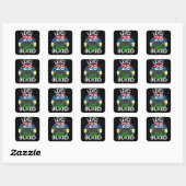 Niveau 28 Ontgrendeld Funny 28th Birthday Gift-ide Vierkante Sticker (Vel)