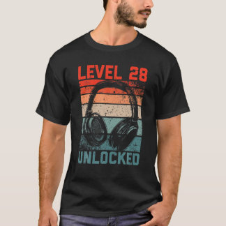 Niveau 28 onvergrendelde videoband overblijft 28e t-shirt