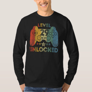 Niveau 29 onvergrendelde videoband 29 jaar oud 29e t-shirt