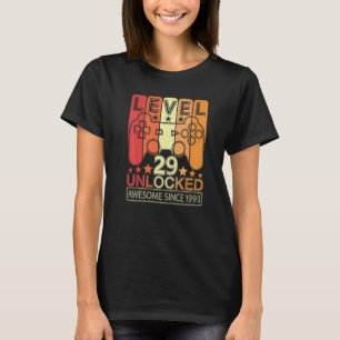 Niveau 29 onvergrendelde videoband 29 jaar oud Bir T-shirt