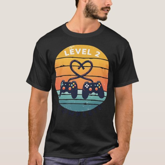 Niveau 2 Compleet - 2e bruiloft Jubileum Gift VI T-shirt (Voorkant)