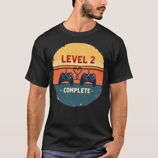 Niveau 2 Compleet - 2e bruiloft Jubileum Gift VI T-shirt (Voorkant)