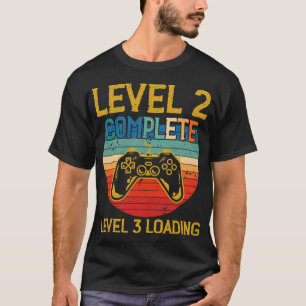 Niveau 2 Complete Gamer Jubileum Level 3 jaar T-shirt